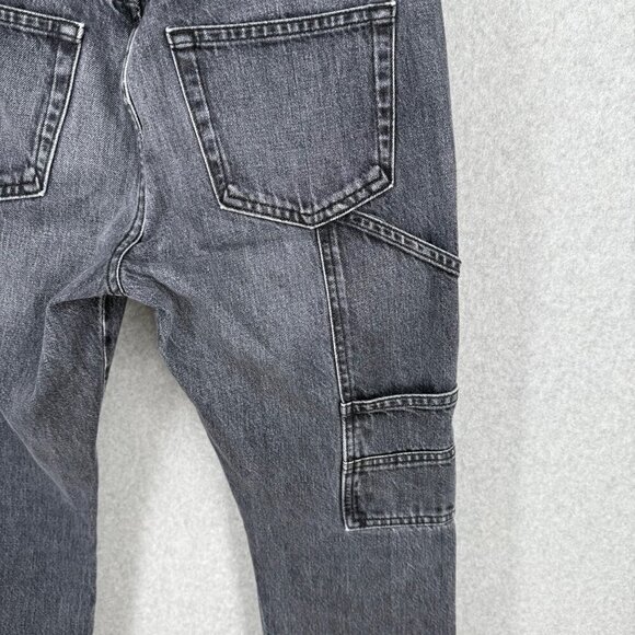 Frame Womens Le Slouch Utility Carpenter Double Front Jeans Size 26 Blackwater - Picture 7 of 16